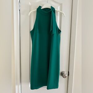 VINCE CAMUTO Halter Tie Neck A-line Dress (Size 8)